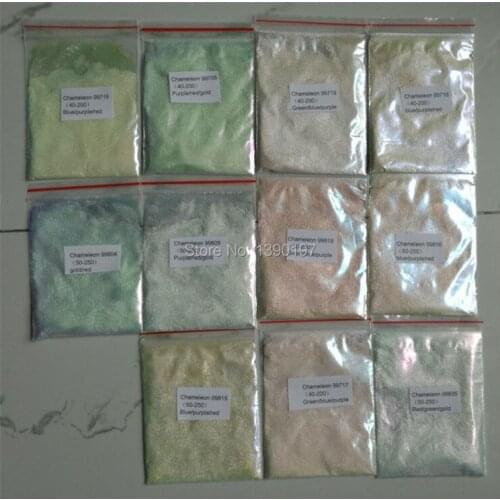 Chameleon Pigments, pearl pigments, 11colors of color changing pigments for nail polish