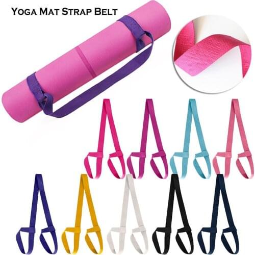 High Quality Yoga Mat Strap Belt Adjustable Sports Sling Shoulder Carry Belt Exercise Stretch Fitness Elastic Yoga Belt