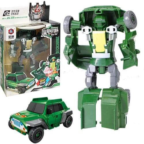 5-in-1 Transformation Robots Car K-ing K-ong Robot Car Body Deformation Robot Boy Child Model Toy Birthday Gifts For Children