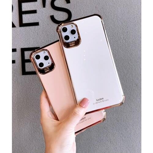 Luxury Fashion Camera Lens Protection Soft Plating Silicone Back Case Cover For iPhone XS Max 11 Pro Max X XR 8 7 6 6S Plus