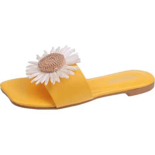 Celebrity Flower Women Indoor Beach Sandal Shoes Summer Non-slip Flip Flops Bath Home Slippers Female Comfortable Zapatillas