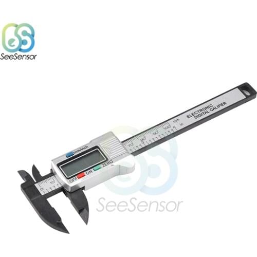 Digital Vernier Calipers Measure 100mm 150mm 6inch LCD Electronic Carbon Fiber Gauge Height Measuring Instruments Micrometer