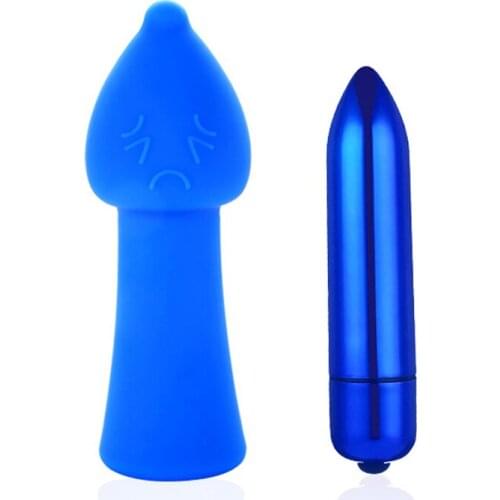 Silicone Finger Sleeve Vibrator G-Spot Massager Clitoris Stimulation Finger Bullet Vibrators Jump Egg Dildo Adult Toys for Women