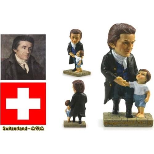 Pestalozzi, Zurich, Switzerland Creative Resin Crafts World Celebrity Statue Tourism Souvenir Gifts Collection Home Decortion