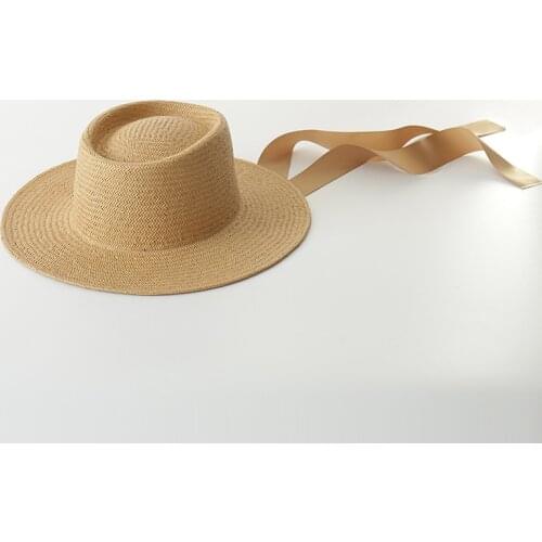 01812-HH7143 2019 new desige summer handmade paper lady grass cap women leisure holiday beach hat