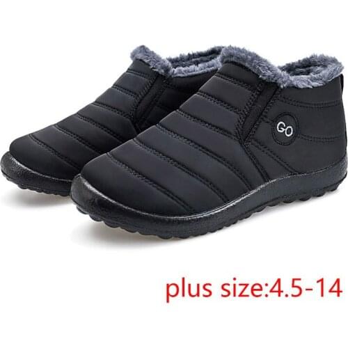 Women winter boots 2021 antiskid bottom waterproof snow boots women solid casual shoes woman keep warm ladies shoes plus size