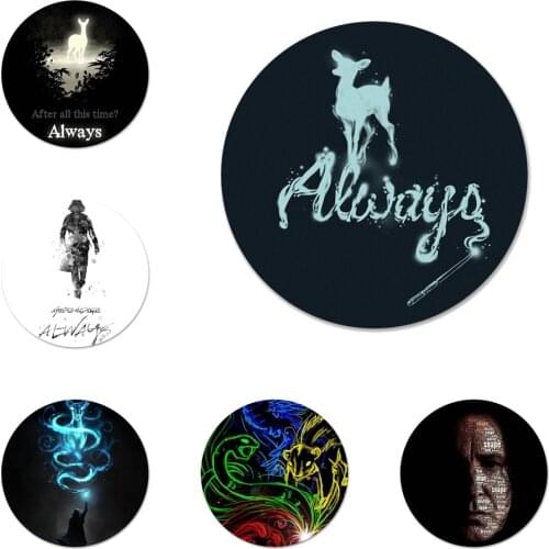 Severus snape Icons Pins Badge Decoration Brooches Metal Badges For Clothes Backpack Decoration 58mm