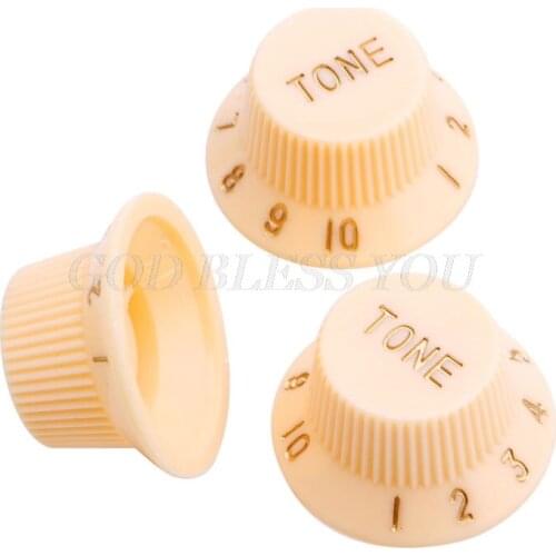 1 Volume 2 Tone Knob Button Guitar Control Knobs For FD ST Cream Drop Shipping