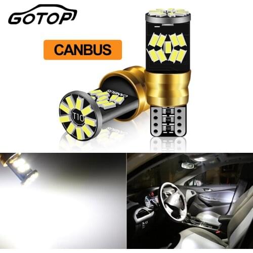 2Pcs T10 Led Bulb W5W Canbus No Error 194 168 Led Auto Led Interior Light Turn Signal Led Car Parking Position Lights 6000K 12V