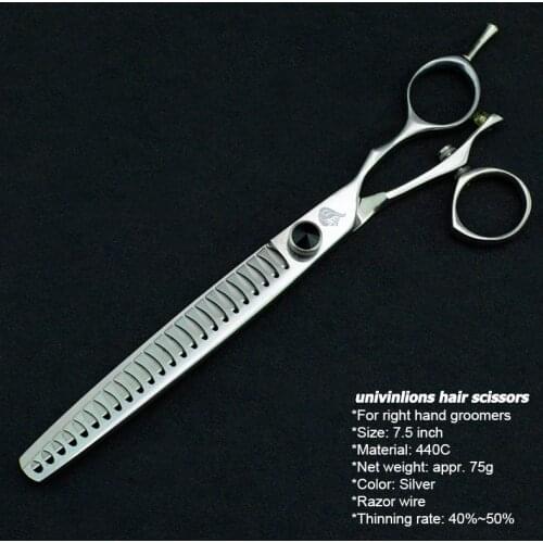7.5" Pet Dogs Grooming Scissors Rotating Swivel Thinning Scissors Thinning Rotary Shear Rotating Thumb Shears Animals Coiffure