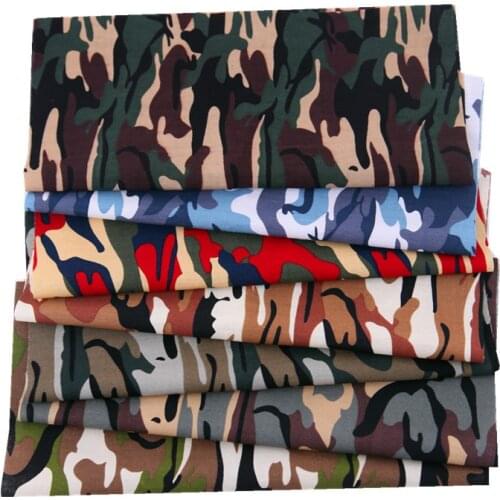 Black White Cotton Fabric 7pcs 25*25CM Patchwork Cloth for Household Multi Purpose DIY Handmade Camouflage Color Sewing Supplies