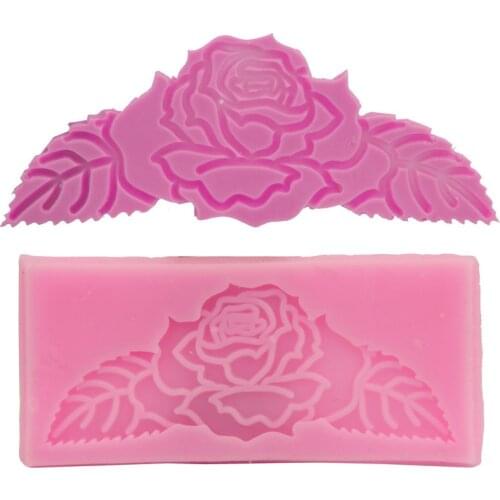 Flower Lace Fondant Cake Mould Silicone Fondant Cake Decorating Mold Baking Tools Sugarcarft Gumpaste Chocolate Mold
