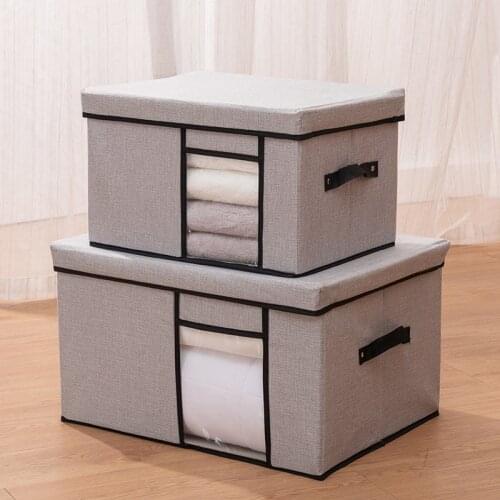 Perspective Window cloth art Storage Box Household Clothes Storage Box Sundry Arrangement Box Dust proof Finishing Box