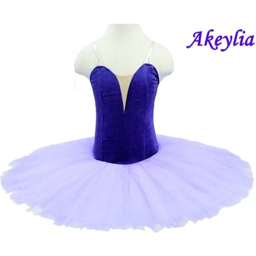 Rehearsal Performance Ballet Tutu lilac Girls Child Practicing Dance Costumes with Leotard Tutu Stage Dress black white 18044B
