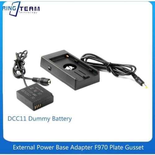For Panasonic DMC-ZS110 GX80 GX85 TZ80 Dummy Battery DCC11+ F970 Battery Plate Gusset DC4017 External Power Supply Base Adapter