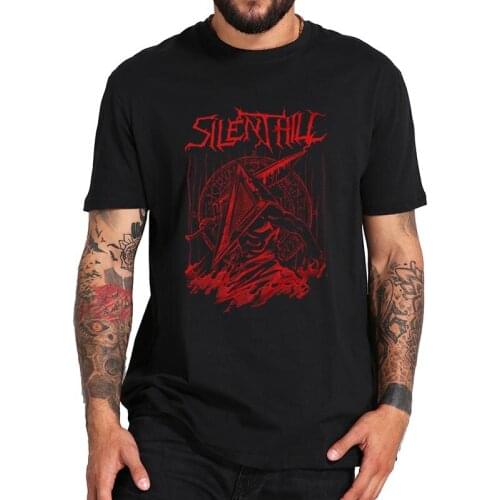 Silent Hill Red Thing T Shirt Psychological Horror Film 100% Cotton T-Shirt Comfortable Basic Tee Tops
