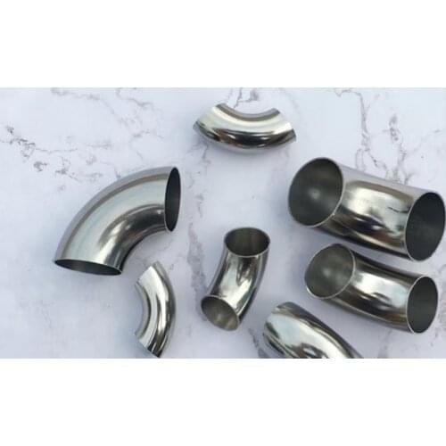 Freeshipping SUS 304# 90 Degree thickness 1.5mm Stainless Steel Curved Elbow