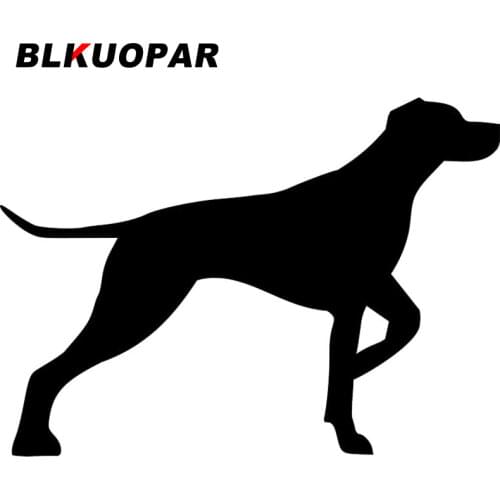 BLKUOPAR German Shorthaired Pointer Silhouette Car Stickers Die Cut Waterproof Windshield Skateboard Decals Accessories Graphics