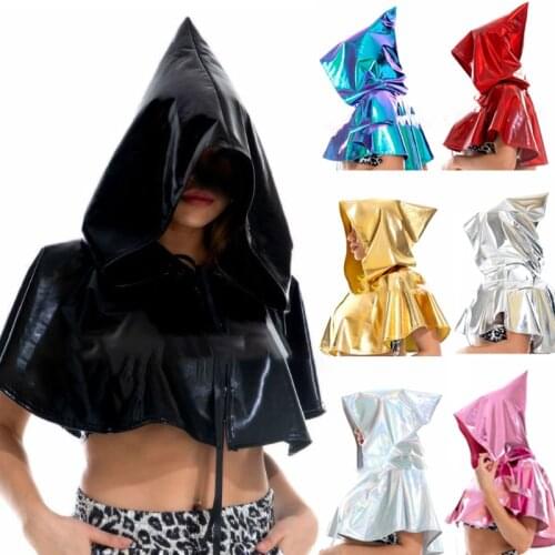 Newest Fashion Laser Cloak Adult Halloween Cloak ReaperS Cosplay Cape Hooded Medieval Witch Wicca Vampire Halloween Costume