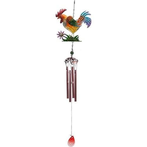 Rooster Wind Chimes Innovative Metal Window Bells Pendant Outdoor Garden Balcony Decor Rooster Windchimes