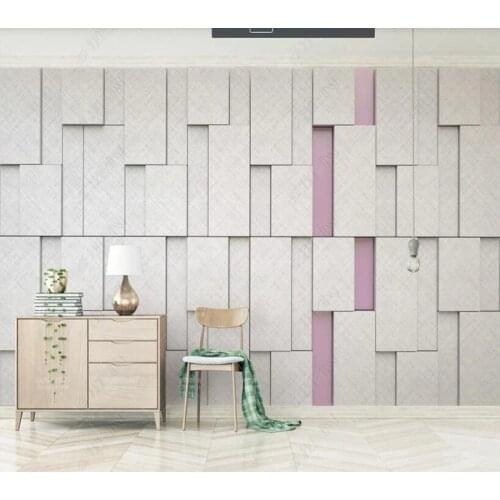 Custom papel parede ultraviolet light color Nordic geometric for living room bedroom sofa background wall decoration wallpaper