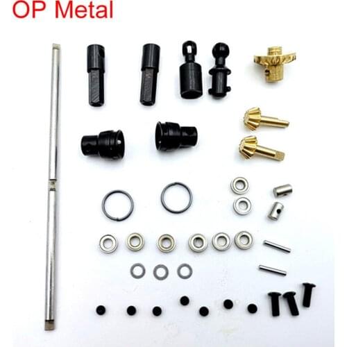 RCTOYFUN Original Full Metal OP Fitting Metal Kit For 1/16 4WD RC Car WPL B14 B14K B24 B24K C14 C14K C24 C24K 6WD B16 B16K B36K