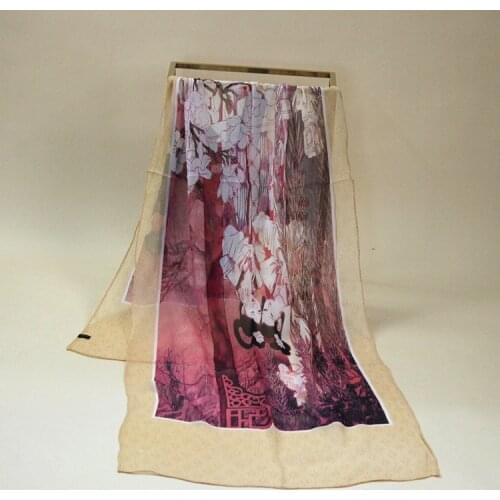 #s162 pure 100% silk scarf GEORGETTE color:AS PICTURES,50*155cm women summer spring shawls