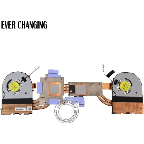 New original laptop CPU Fan Cooler Heatsink Fan FOR DELL Alienware 17 R2 DP/N 0F7F42 F7F42 FCN FG7A FG79 AT1G1001FC0