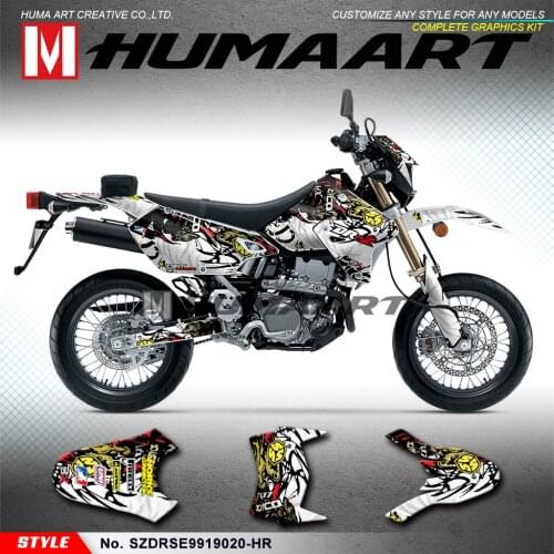 HUMAART Dirt Bike Vinyl Decals Off-road Stickers for DRZ400SM DRZ 400 Enduro 1999 to 2019 KLX 400R 2002 2003 2004