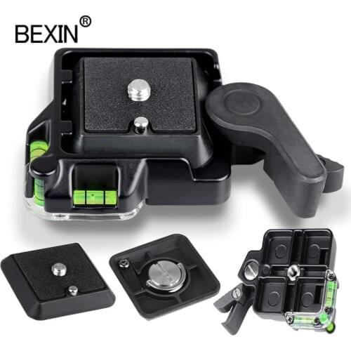 BEXIN camera clamp quick release mount clamp dslr stand clamp tripod head adapter for manfrotto DSLR camera monopod