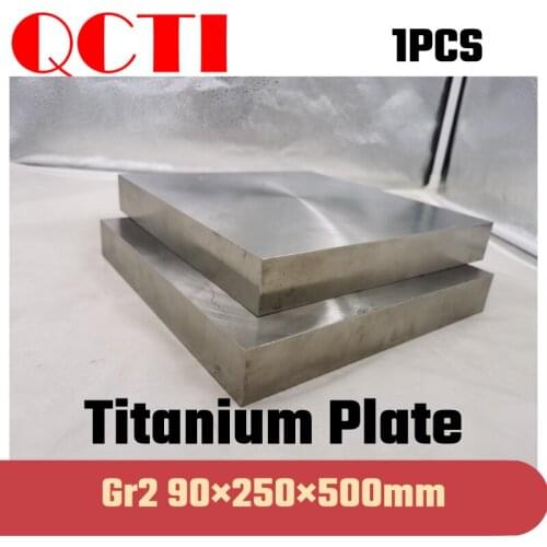 1pcs Gr2 Titanium Alloy Plate Ti Sheet 90*250*500mm 6al-4v For DIY OEM Metalworking Supplies