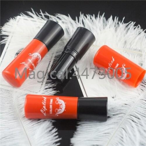 10/20/50pcs 12.1mm Empty Pattern Lipstick Tube Handmade Cosmetic Lip rouge/balm Pipe Shell Black DIY New Style Package Container