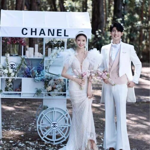 2021 Sexy V-neck Feather Long Sleeve Sequin floor length Evening party Maxi Reflective Dress Real Photo L4265