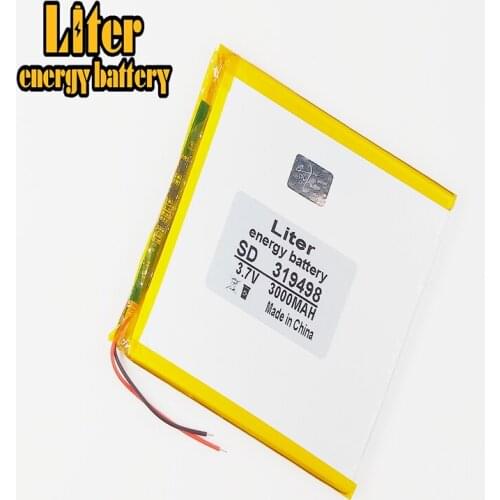 3.7v lare capacity polymer lithium battery 319498 3000 mid palmtop tablet battery