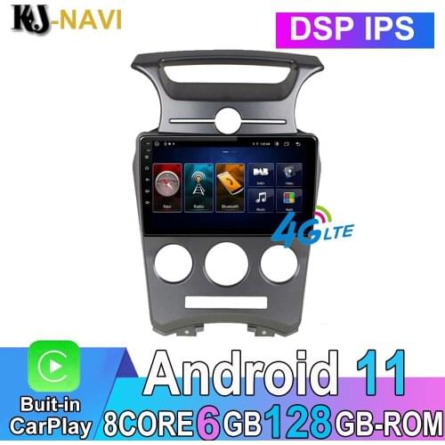 9 Inch Android 11.0 For Kia Carens 2007 - 2011 6+128GB DSP Car Player Radio Multimedia Video Navigation Stereo BT GPS WIFI