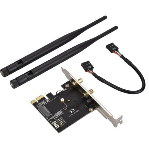 PCI-E to NGFF M.2 WIFI Bluetooth wireless module adapter card M.2 Bluetooth wireless network card expansion card