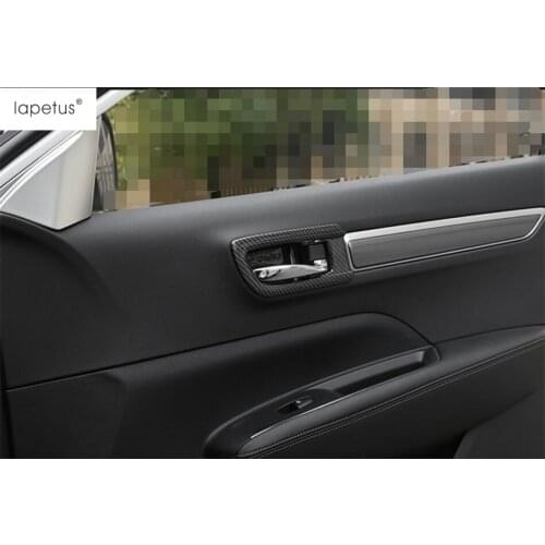 Lapetus Accessories Fit For Renault Koleos 2017 - 2020 Inner Handle Bowl Protector Molding Cover Kit Trim ABS Carbon Fiber Look