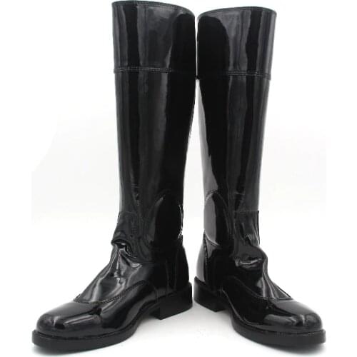 Aoud Saddley Horse Riding Boots Full Patent Leather Dressage boots Equestrian Boots Shoes Unisex Customized Paardrijden Saddle