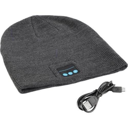Wireless Bluetooth Hat Winter Warm Beanies With V3.0+ EDR Bluetooth Music Hat Skullies Unisex Cool Knitted Cap