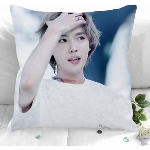 Kim Jin Woo Pillow Cover Bedroom Home Office Decorative Pillowcase Square Zipper Pillow Cases Satin Soft