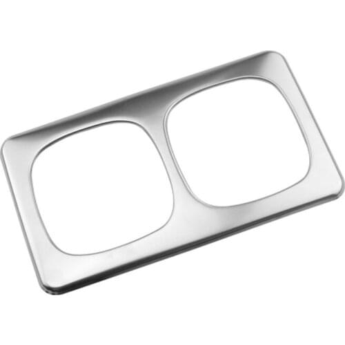 Foal Burning Stainless Steel Car Rear Water Cup Decorative Trim Cover Protection Trim Sticker for Nissan Qashqai J11 2015-2017