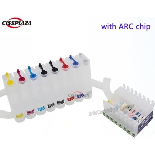 CISSPLAZA T0540 - T0549 Empty CISS ink system compatible for EPSON Stylus Photo R800 r1800 printer