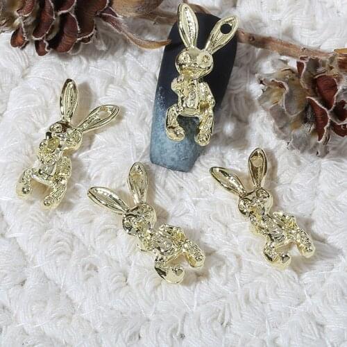 Bow Tie Bear Korean Cute Metal 3D Nail Art Decorations Manicure Accessories Nail Art Rhinestone DIY Nail Jewelry