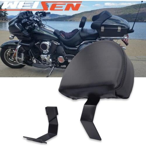 Motorcycle Driver Backrest Pad Mount Set Quick Release Seat Rider Backrest For Kawasaki 1700 Nomad Voyager Classic