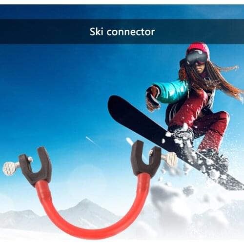 Snowboard Connector Snowboard Clip Snowboard Holder Sled Rope Professional Prime Latex Ski Training Aid For Beginners