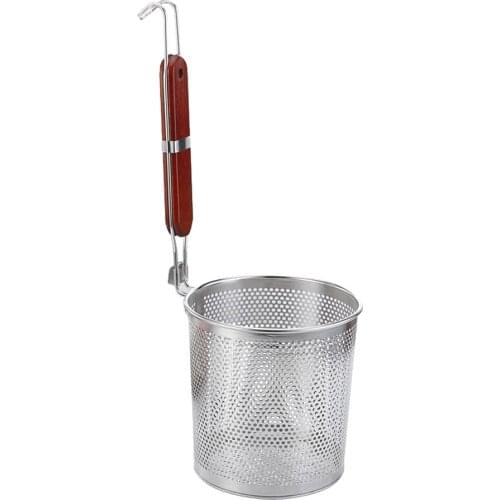 Stainless Steel Mesh Spider Spaghetti Vegetables Dumpling Noodle Strainer Fine Mesh Skimmer Pasta Basket, 3 Sizes to Choose