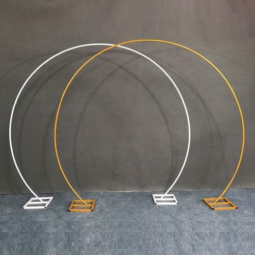 Circle Wedding Arch Background Wrought Iron Shelf Decorative Props DIY Round Party Background Shelf Flower with Framer