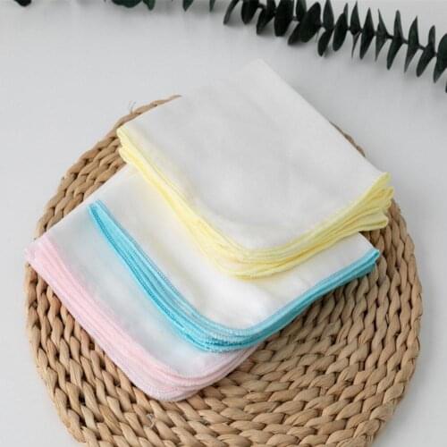 10Pcs/Lot Square Cotton Gauze Towel 30x30CM 20x20CM Baby Handkerchief Saliva Bath Kids Bibs Wash Face Bathing Feeding Towel