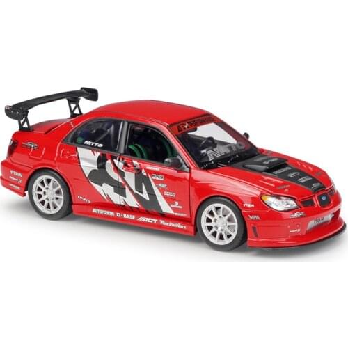 WELLY 1:24 Scale APR SUBARU IMPREZA Performance Classic Diecast Metal Alloy Toy Model Car Sports Car For Kids Gift Collection