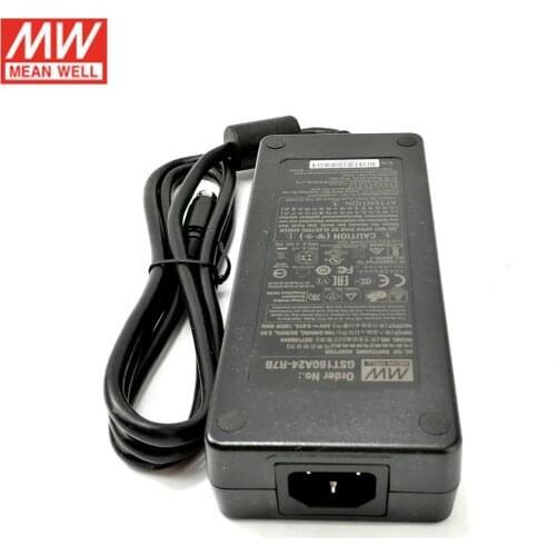 Meanwell GST160A20-R7B Level VI Desktop Adapter 110V/220VAC to 20V DC 8A 160W MEAN WELL Adaptor Power Supply Plug Power DIN 4Pin